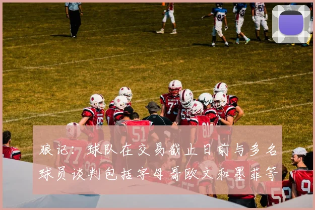 狼记：球队在交易截止日前与多名球员谈判包括字母哥欧文和墨菲等人